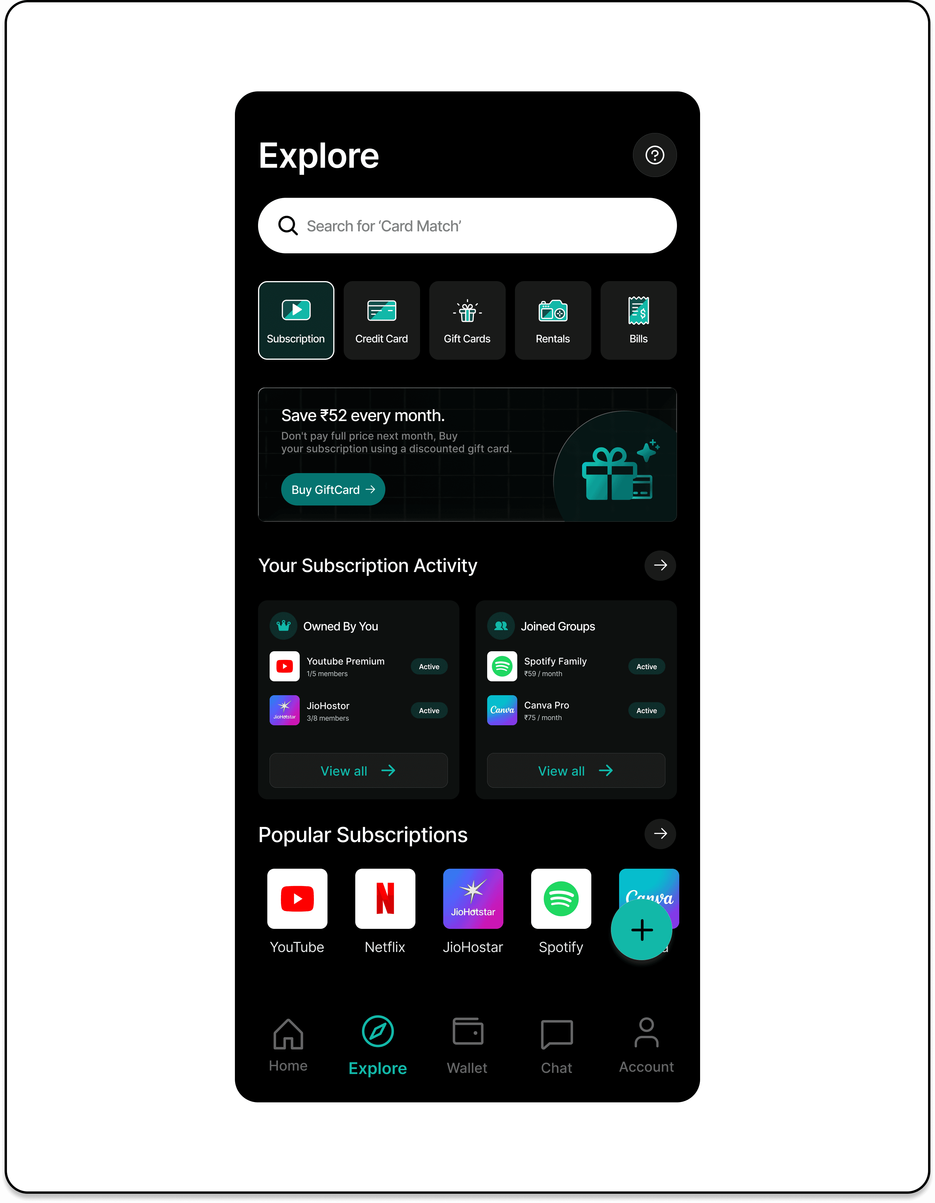Final SubSpace Explore screen